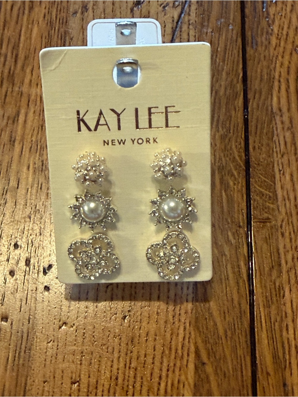 Silver Pearl & Crystal Drop Earrings - Set of 3 Styles